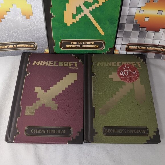 Minecraft 5 Lot Handbook Minecrafters Combat Redstone Essentials Ultimate Secret - Picture 4 of 16
